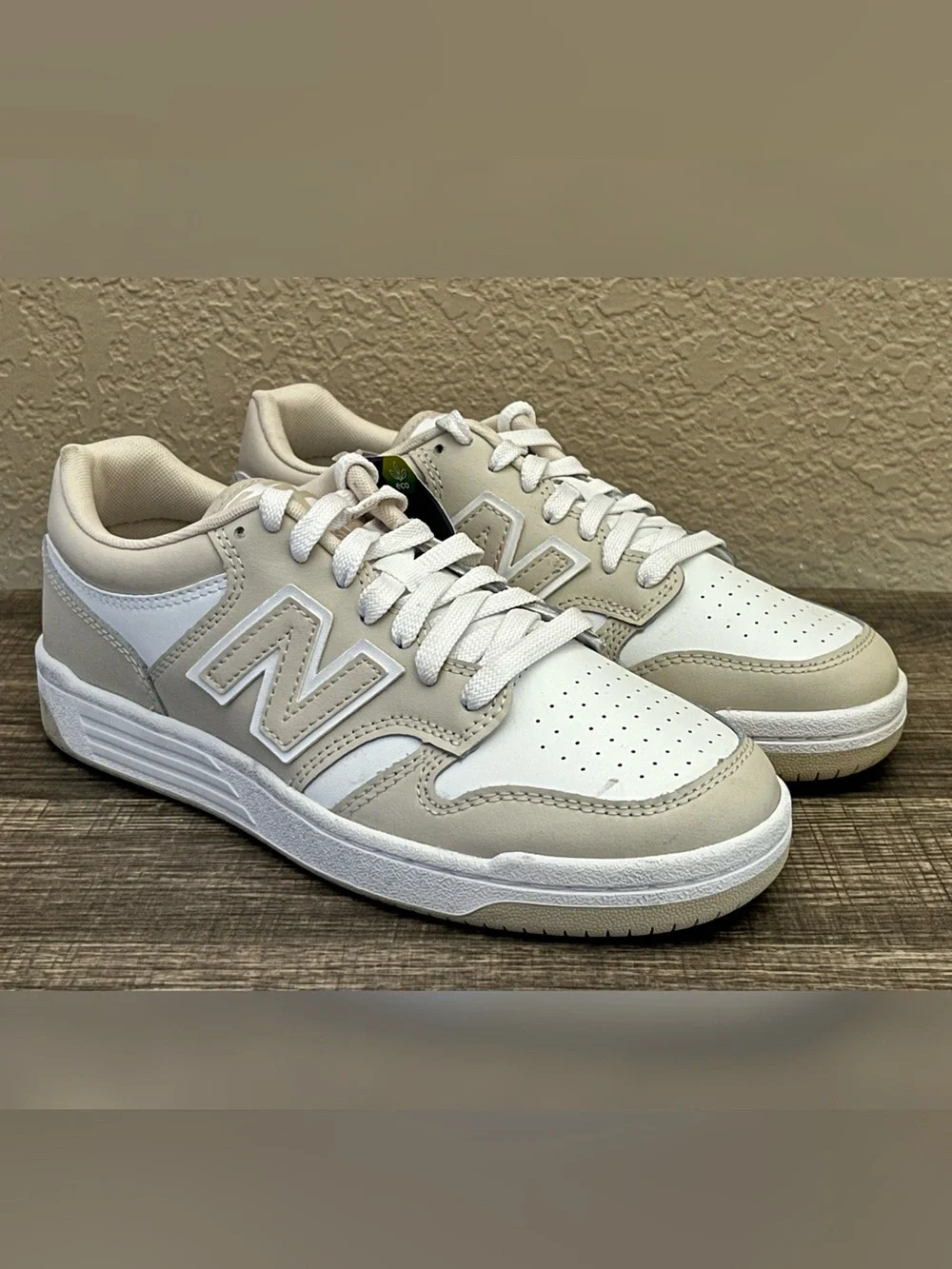 New Balance 480 Men's Shoes Beige & White Color Size- 5.5